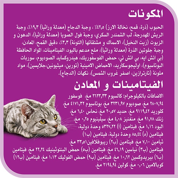 image 6914973308282-Whiskas%20Amazonia%20Adult%20Chicken%20480g_Ingredients-Vitamins%20%26%20Minerals-ar